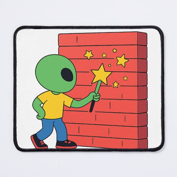 Item preview, Alien Graffiti Artist – Cosmic Street Art Cartoon designed and sold by DashProjects.
