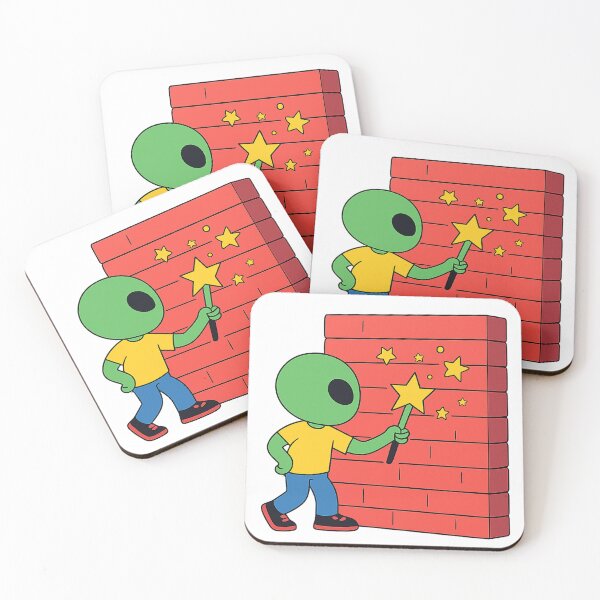 Item preview, Alien Graffiti Artist – Cosmic Street Art Cartoon designed and sold by DashProjects.