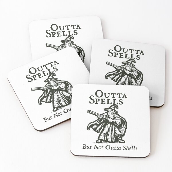 Item preview, Outta Spells But Not Outta Shells Vintage Cartoon Tee - Funny Fantasy Wizard designed and sold by RandyHaskins.