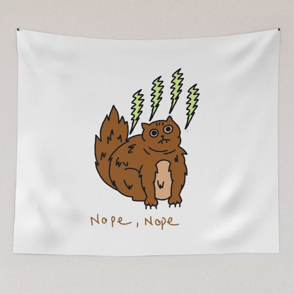 Item preview, Nope, Nope Cat Illustration designed and sold by Baby-Care.