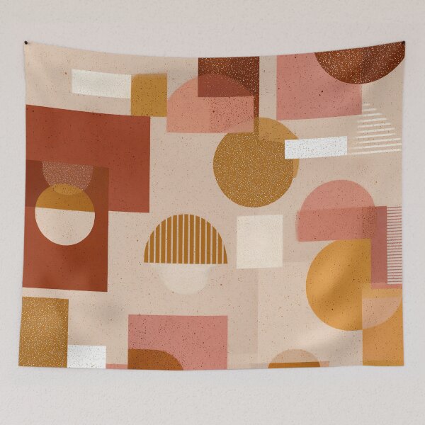 Item preview, Geo Sun Baked Pastel Motif designed and sold by Hashola Designs.