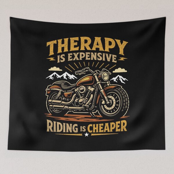 Item preview, Riding Is Cheaper Than Therapy designed and sold by FreshVibe Prints.