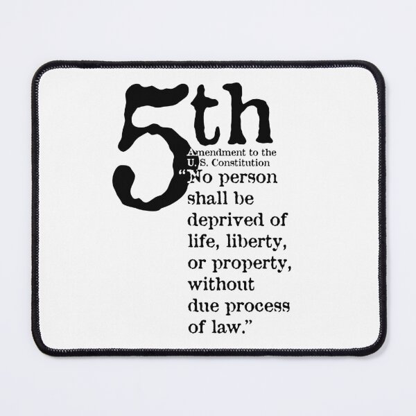 Item preview, Due Process - Fifth Amendment To the U. S. Constitution designed and sold by BANDOFSCRIBBLE Hollywood.