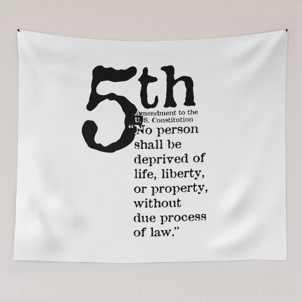 Item preview, Due Process - Fifth Amendment To the U. S. Constitution designed and sold by BANDOFSCRIBBLE Hollywood.