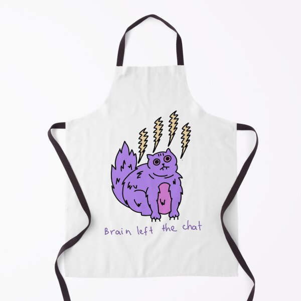 Item preview, Brain Left the Chat Cat Illustration designed and sold by Baby-Care.