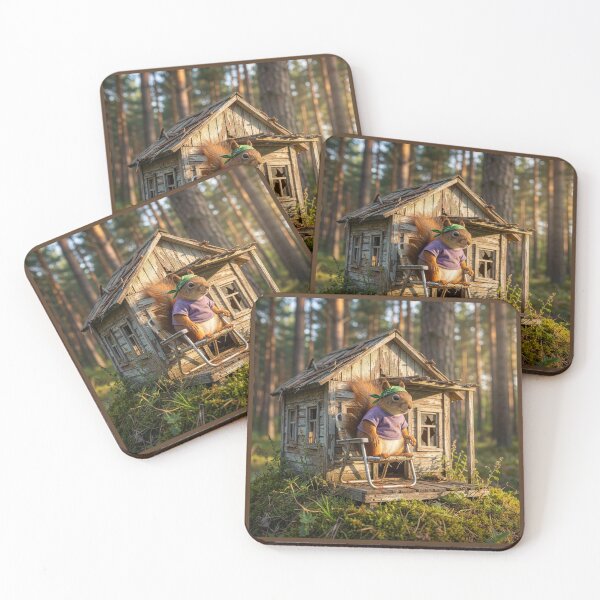 Item preview, Red Squirrel Enjoys a Sunny Morning designed and sold by Tridentulus.