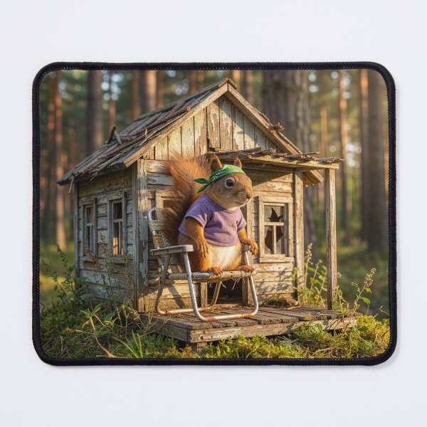 Item preview, Red Squirrel Enjoys a Sunny Morning designed and sold by Tridentulus.