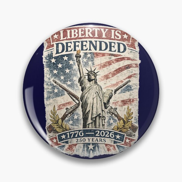 Item preview, Liberty Is Defended Statue of Liberty Vintage (1776–2026 | 250 Years) designed and sold by PoliticalArtist.
