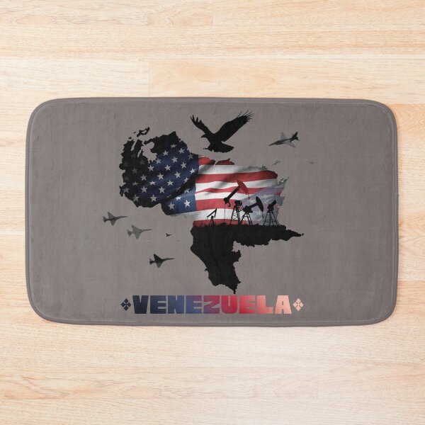 Item preview, American Eagle Over Venezuela Oil Fields - Patriotic Silhouette Art designed and sold by TitanRN.