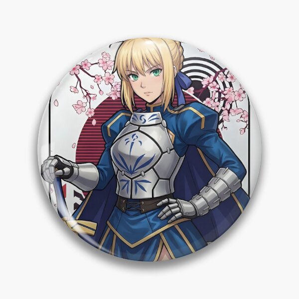 Item preview, Blue Holy Knight Girl - Golden Sword Fantasy Anime Art designed and sold by MugenAnime.