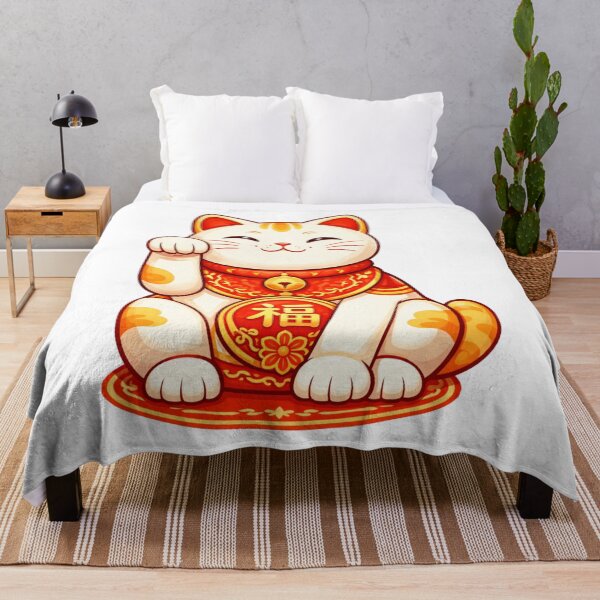 Item preview, Lunar New Year Lucky Cat Illustration designed and sold by Vendeloc.