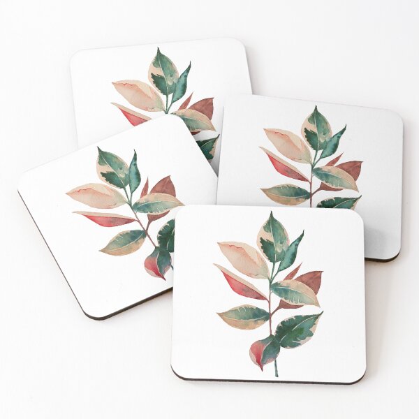 Item preview, Watercolor Ficus Ruby Plant designed and sold by WildLande.