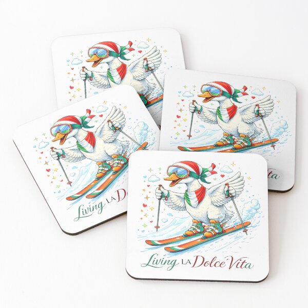 Item preview, Italian Ski Duck Living La Dolce Vita designed and sold by AnnDesignStudio.