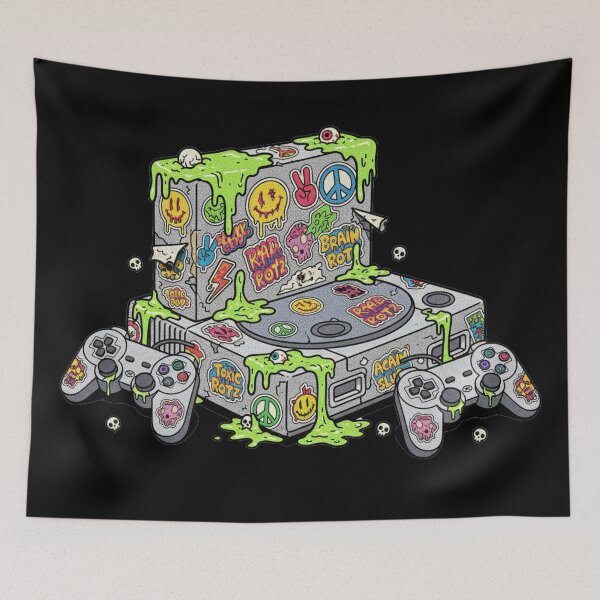 Item preview, Sticker Bombed Gaming Console designed and sold by unthinkabletees.