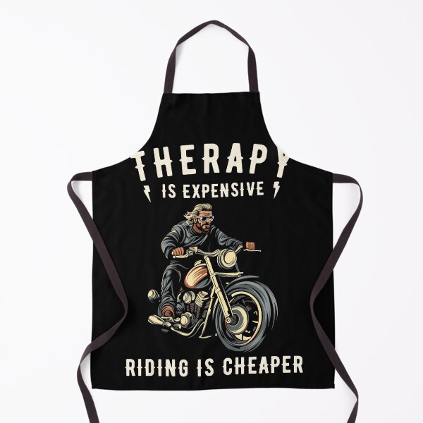 Item preview, Therapy Is Expensive Riding Is Cheaper, Funny Motorcycle Rider Gift, Biker Humor Graphic. designed and sold by NewaveBoutique.