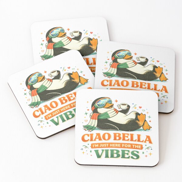 Item preview, Ciao Bella Penguin Italian Chill Vibes designed and sold by AnnDesignStudio.