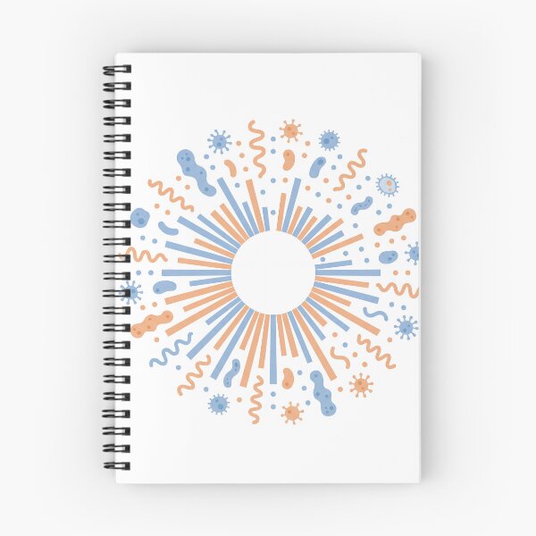Item preview, Microscopic Sunburst - Abstract Geometric Biology Art designed and sold by VibePrintsHub.
