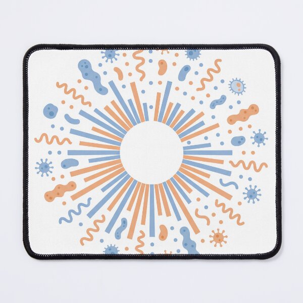 Item preview, Microscopic Sunburst - Abstract Geometric Biology Art designed and sold by VibePrintsHub.