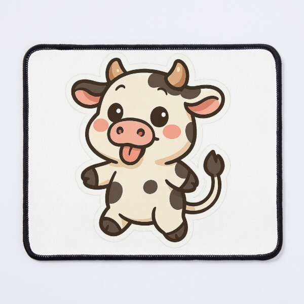 Item preview, Cozy Silly Cow Sticker designed and sold by StickMint.