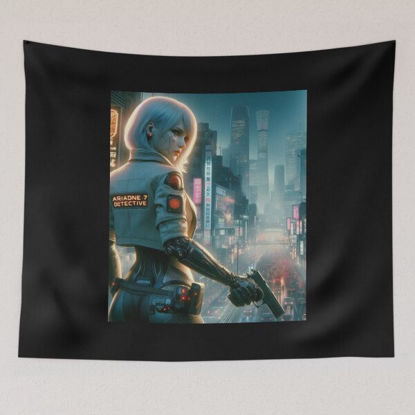 Item preview, Detective Ariadna-7-Cyberpunk designed and sold by ChidaStore.