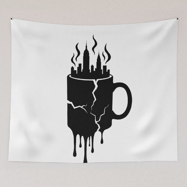 Item preview, Friends New York Coffee Drips (Black) designed and sold by Screen Lore.
