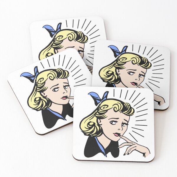 Item preview, Worried Woman | Retro Inspired  designed and sold by CheekyRetro.