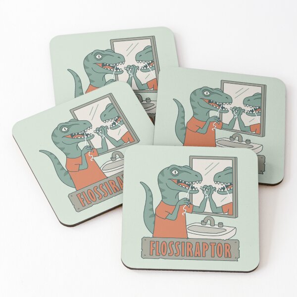 Item preview, Flossiraptor - Flossing Dinosaur designed and sold by Josh Meyer Designs.