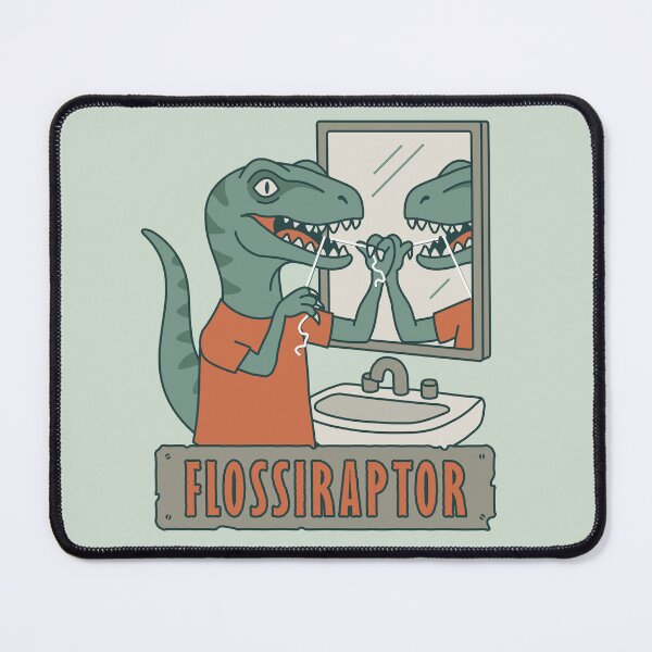 Item preview, Flossiraptor - Flossing Dinosaur designed and sold by Josh Meyer Designs.