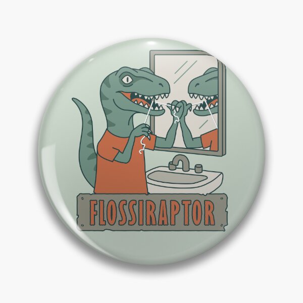 Item preview, Flossiraptor - Flossing Dinosaur designed and sold by Josh Meyer Designs.