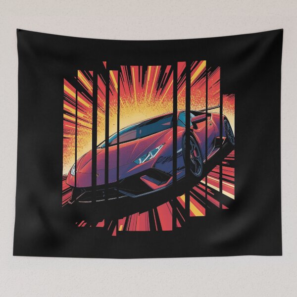 Item preview, Lamborghin Huracá EVO, 60s comic energy Born to Roar 5 designed and sold by Neon G.