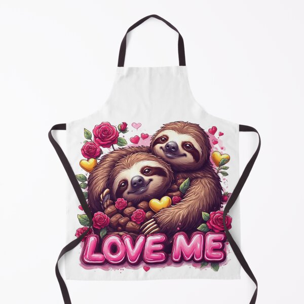 Item preview, Sweet Sloth Couple Romantic Digital Illustration designed and sold by newvisionart191.