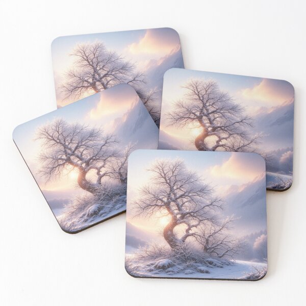 Item preview, Whispering Winter Tree – Magical Snowy Morning by NegarTv Designs designed and sold by NegarTv Designs.