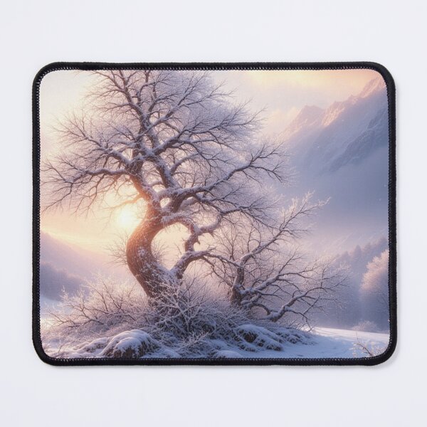 Item preview, Whispering Winter Tree – Magical Snowy Morning by NegarTv Designs designed and sold by NegarTv Designs.