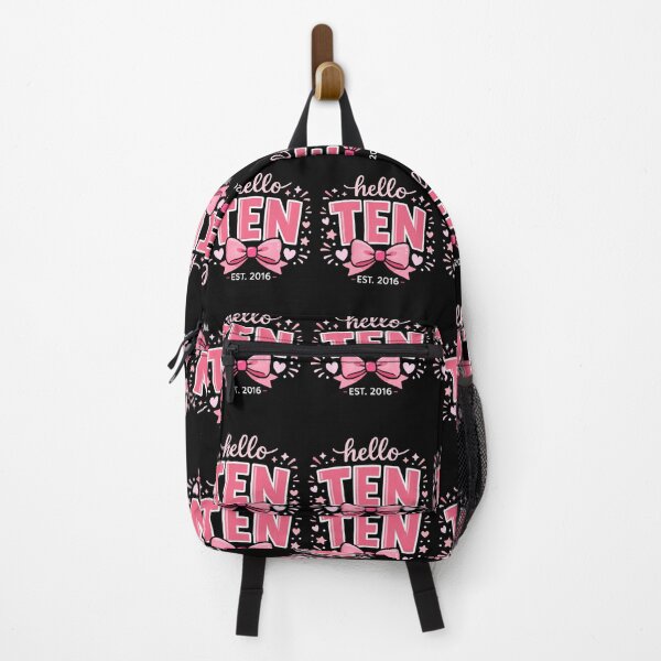 Item preview, Hello Ten Birthday Coquette Bow designed and sold by FreshVibe Prints.