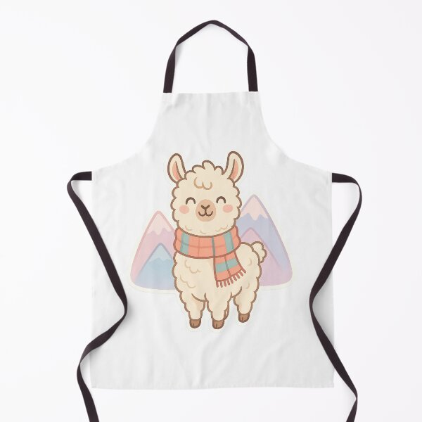Artikelvorschau, Pastel Happy Llama Sticker entworfen und verkauft von StickMint.