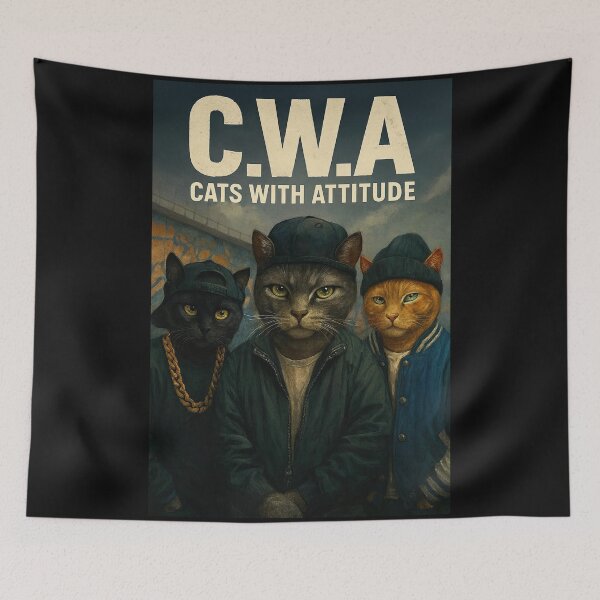 Item preview, C.W.A – Cats with Attitude designed and sold by Cats and Other Things.
