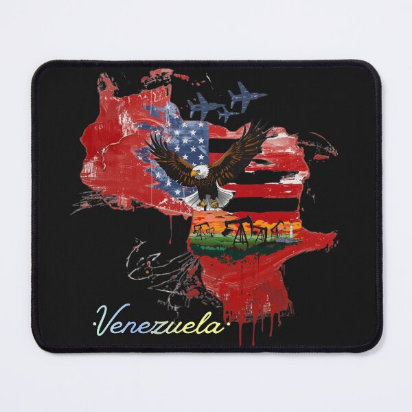 Item preview, American Eagle Over Venezuela - Patriotic Oil Liberation designed and sold by TitanRN.