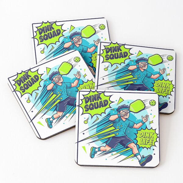 Item preview, Pickleball Comic Book Style Illustration Dink Squad designed and sold by SholoStudio.