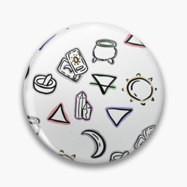 Item preview, Linework Witchy witchcraft spells elements pattern designed and sold by Mariecobiz.