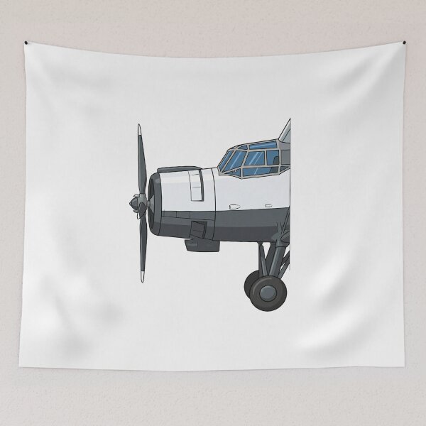 Item preview, Classic Propeller Plane - Cartoon Style designed and sold by AnasQureshi.