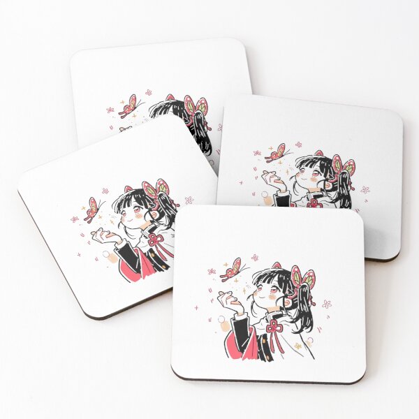 Item preview, Gentle Butterfly-Themed Demon Slayer Girl – Cute Anime Aesthetic Art designed and sold by Mr-MC-kitty.