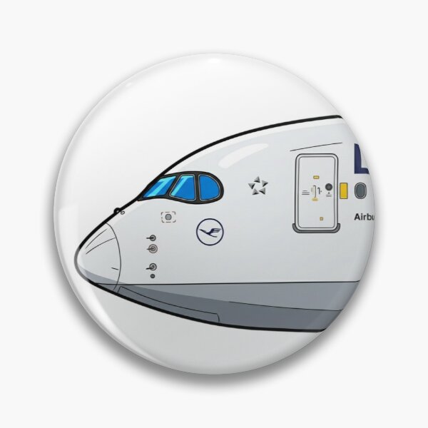 Item preview, Lufthansa A350 Cockpit & Nose – Commercial Jetliner Art designed and sold by AnasQureshi.