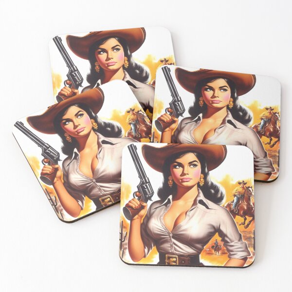 Item preview, Vintage Western Woman designed and sold by PulpVintage.