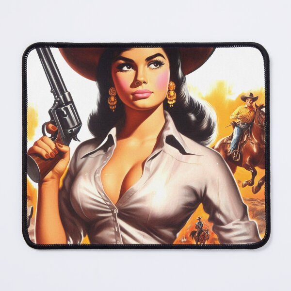 Item preview, Vintage Western Woman designed and sold by PulpVintage.