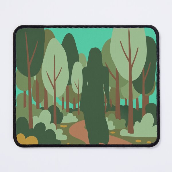 Item preview, Walking Alone in the Forest - Minimalist Nature Illustration. designed and sold by LunaPrintCo.