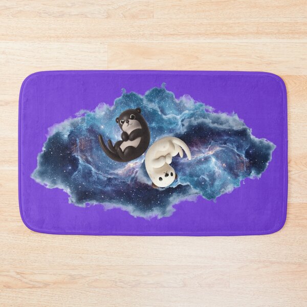 Item preview, Cute Cosmic Yin Yang Balance Otters designed and sold by DizzyButterfly.