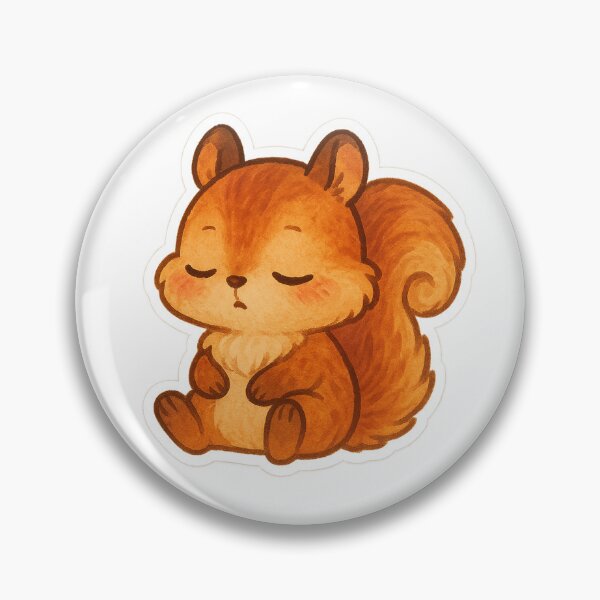 Item preview, Aesthetic Sleepy Squirrel Stickers designed and sold by StickMint.
