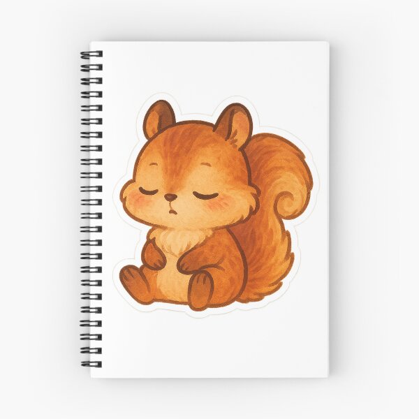 Item preview, Aesthetic Sleepy Squirrel Stickers designed and sold by StickMint.