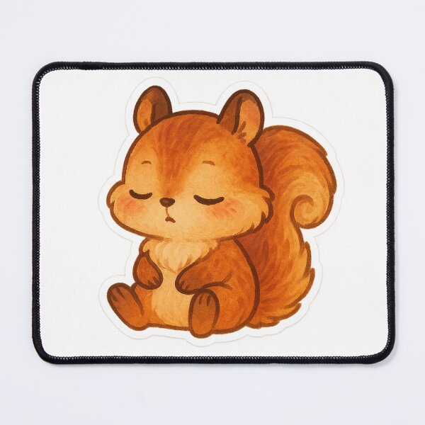 Item preview, Aesthetic Sleepy Squirrel Stickers designed and sold by StickMint.