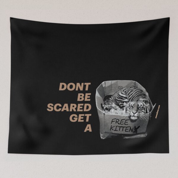 Item preview, Don't be scared, get a free Kitten designed and sold by LYFSTYLE.GEMS.